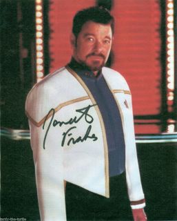 Jonathan Frakes as William Riker from Star Trek TNG 8 x 10 Autograph