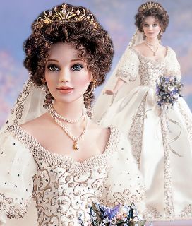 Franklin Mint  Natalia Faberge Spring Bride Doll  Porc.