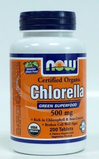  500mg 200 Tablets Now Foods Green Superfood Kosher Clean