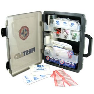 205 PC Emergency First Aid Cabinet Box Supply Kit Set