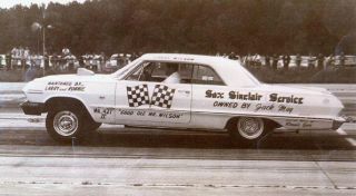 Sox Sinclair 1963 Chevy NHRA Drag Decals Alan Green