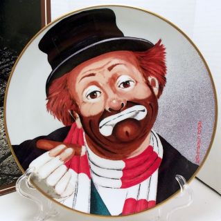 Vintage Mint Box Red Skelton Freddie The Freeloader Clown Art Plate