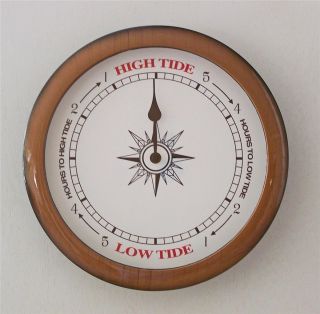 Nautical 11 Wall Tide Clock Compass Ross Fishing Boating Beach 633