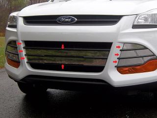 2013 Ford Escape 8PC Stainless Steel Grille Accent Trim