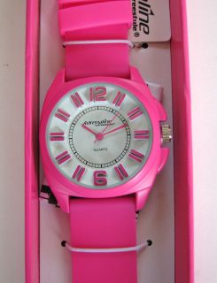 Adrenalline by Freestyle Pink Silicon Band White Dial Women Watch