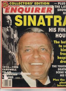 Frank Sinatra Farewell Collectors National Enquirer 98