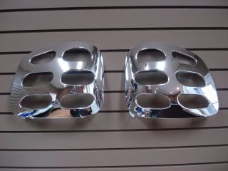   Ford F150 Steelhorse Pair CHROME Slotted Taillight Tail Light Covers