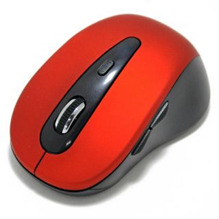 Button Laptop Notebook PC Bluetooth Wireless Optical Mini Mouse Red