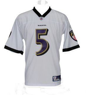 NFL Baltimore Ravens Flacco 5 Reebok Premier Football Jersey Irregular