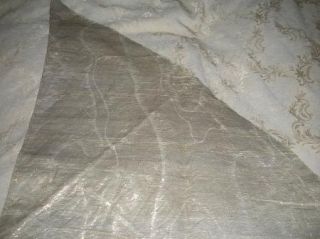 Superb Early 19thC Metallic Cloth of Silver Lame Fabric
