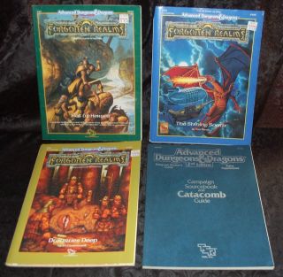 RARE Dungeons Dragons Mega Book Lot Forgotten Realms D D D20 TSR Gygax