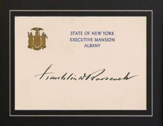 President F D R FDR Franklin Delano Roosevelt Autograph