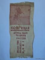 1922 Fort Collins Colorado Round Up Rodeo Silk Ribbon Bronco Busting