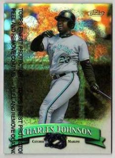 click to view image album card charles johnson refractor card 249 set
