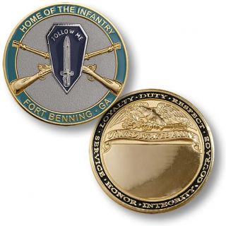 Fort Benning Home of The Infantry Coin Medal Georgia
