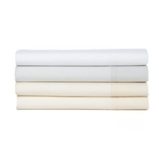  Luxe Collection Egyptian Cotton Percale King Flat Sheet Silver