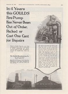 goulds mfg co ad fort worth cotton oil mill tx