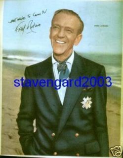 Fred Astaire Signed Poster Argentina 1960s