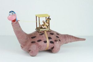 Marx Fred Flintstone Dino Dinosaur Battery Operated Toy
