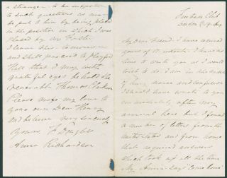 Frederick Douglass Writes to the Woman who was Negotiating to Buy his