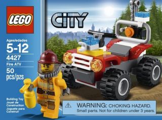 LEGO City Fire ATV Kids Firefighter 4 Wheeler Playset  4427