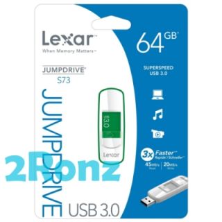 Lexar S73 64GB 64G USB 3 0 Flash Drive JumpDrive Disk Thumb Memory