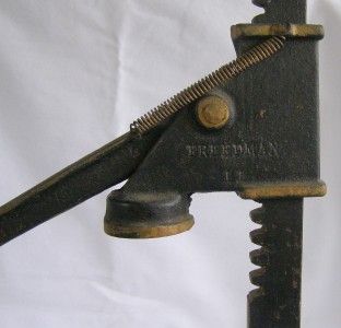 Antique Walter Machine Co Detroit Freedman 11 Adjustable Cast Iron