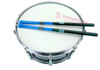 Flix Tips Blue Medium Sticks FTM Fiber Drumsticks Rods Drum Brushes