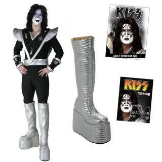 Kiss Ace Frehley Spaceman Complete Destroyer Costume Boots Wig Makeup