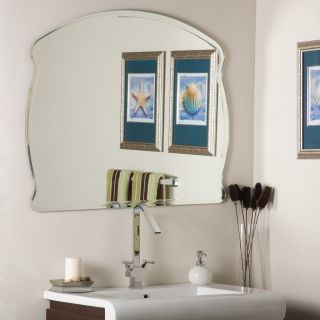 Frameless Bathroom Wide Wall Mirror Hall Bevel Designer