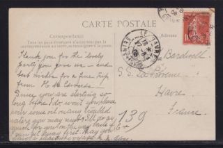 France 1908 1917 WWI 2X SHIP Postcards Paris Bordeaux