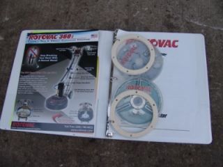 ROTOVAC 360 TILE FLOOR GROUT CLEANING MACHINE WITH 2 HEADS. BRAND NEW