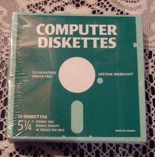  25 Blank Computer Diskettes/Floppy Disks Double Side Double Density