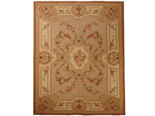 4x6 french floral design needlepoint rug