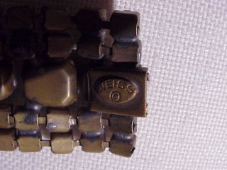 Stunning Vintage Weiss Clear Black Rhinestone Bracelet