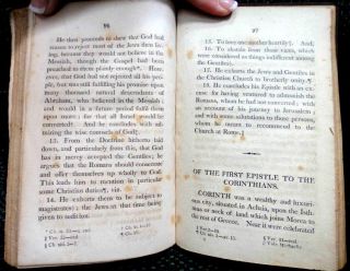 1810 Book A Key to The New Testament Bible Leather
