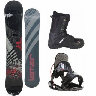  Mission 163 cm Mens Snowboard + Flow Flite 1 Bindings + Sapient Boots