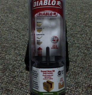 Freud Diablo 1/8 in. Carbide Round Nose Router Bit New In Box