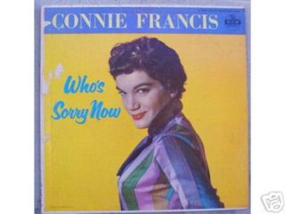 Connie Francis Whos Sorry Now Yellow Label LP