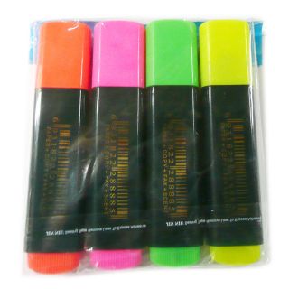 12 Pcs Highlighter Fluorescent Wet Liquid Chalk Marker Pen 4 Colors