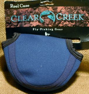 Clear Creek Fly Fishing Gear New Reel Case Blue Medium Neoprene Case