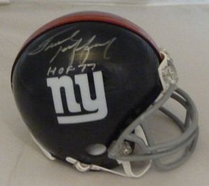 Frank Gifford Autographed Signed New York Giants Mini Helmet w HOF 77