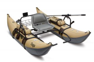 Tioga Inflatable Fly Fishing Float 9 Pontoon Portable Boat