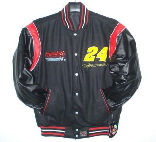NASCAR Jeff Gordon Wool Leather Reversible Jacket XL