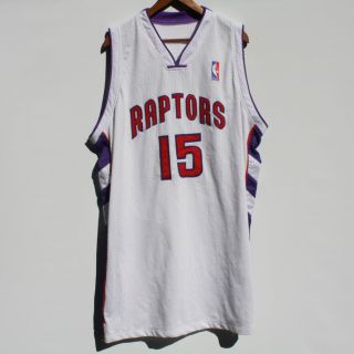 RARE Vince Carter Toronto Raptors NBA Jersey XXL Home White Sewn