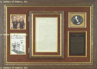Frank James Autograph Letter Signed 03 12 1884