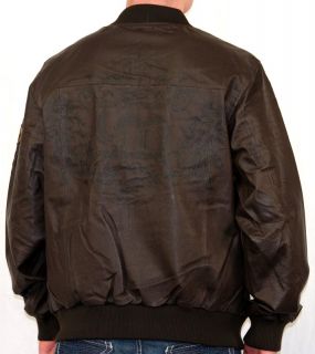 Mens Live Mechanics Prophecy Leather Jacket Rich Brown Coat XL