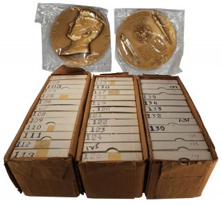 38 PC US Mint Presidential 3 Bronze Medal Collection Washington thru