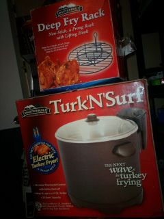    TURK N SURF  ELECTRIC TURKEY FRYER/BOILER  MEATS & SEAFOOD  + BONUS