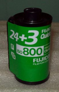 35mm Empty Film Cartridge Cassette Fujicolor Quick Snap 800 asa